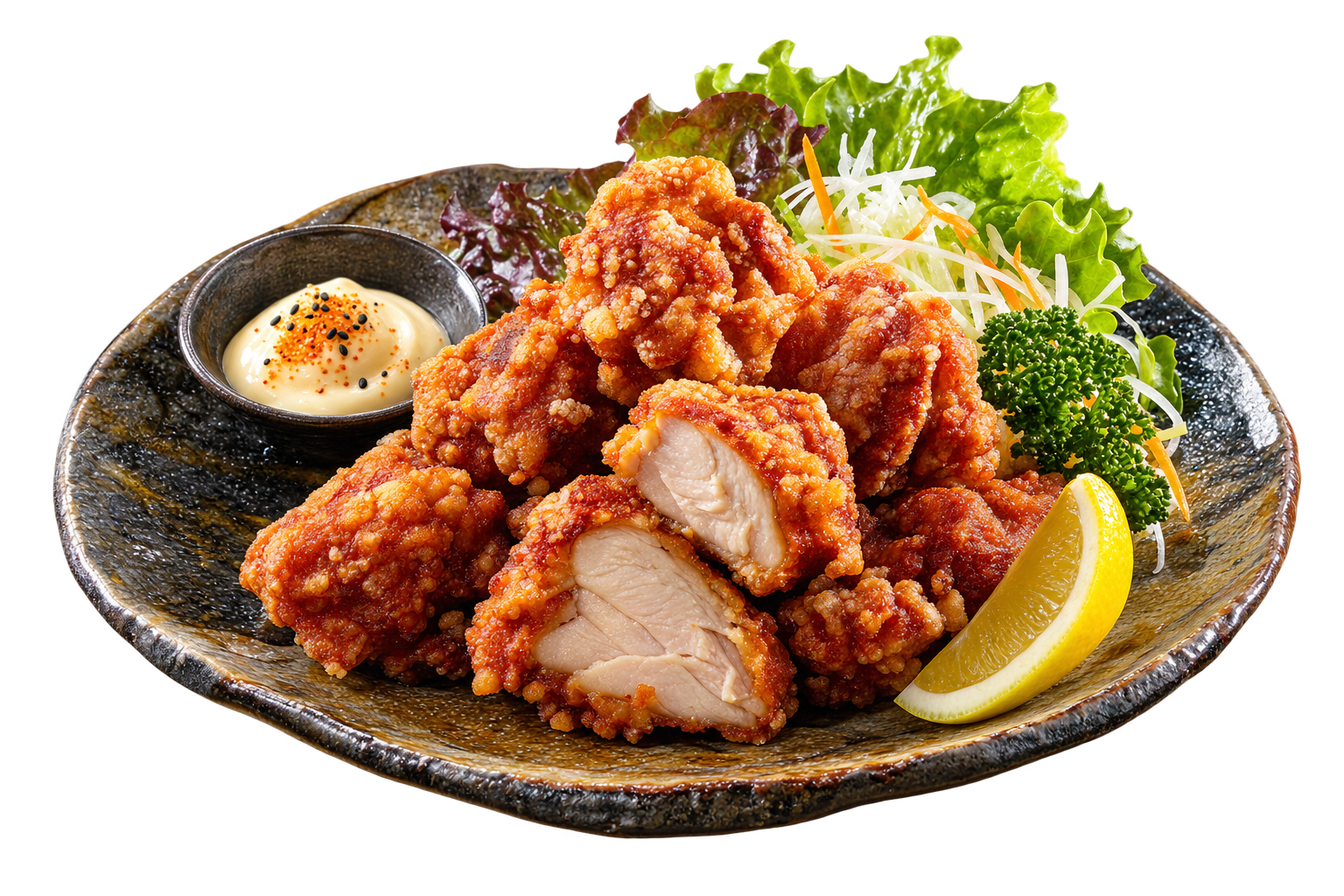Tori No Karaage — Japanese fried chicken, crisp-coated, marinated with ginger and garlic